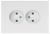 Розетка 2гн без З/К с/у белый механизм 16А 6-204-01 Accent Intro (1/10/100) Розетка 2гн без З/К с/у белый механизм 16А 6-204-01 Accent Intro (1/10/100)