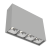 Светодиодный светильник VARTON DL-Box Reflect Multi 1x4 накладной 14 Вт 3000 К 150х40х115 мм RAL7045 серый муар 24° Светодиодный светильник VARTON DL-Box Reflect Multi 1x4 накладной 14 Вт 3000 К 150х40х115 мм RAL7045 серый муар 24°