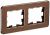 Рамка 2гн металл коричневый РУ-2-1-Бр RE BRITE IEK (5/100)