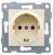 Розетка 1гн с З/К шторки с/у крем механизм 16А Ugra GUSI ELECTRIC  (1/10)