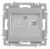 Розетка Intro Accent 6-303-03 информационная RJ45, IP20, СУ, алюминий Розетка Intro Accent 6-303-03 информационная RJ45, IP20, СУ, алюминий
