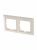 Рамка 2-пост. цвет белый слоновая кость глянцевый, пластик горизонт. и вертик., IP20 basic55 ABB