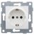 Розетка 1гн с З/К шторки с/у белый механизм 16А Ugra GUSI ELECTRIC  (1/10)