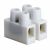 Клемник Полипропилен белый, 2р,85°С,450V,24A, 2,5мм.кв.