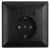 Розетка Intro Solo 4-410-05 с заземлением P+E Schuko со шторками, 16А-250В + 2хUSB, IP20, СУ, антрацит Розетка Intro Solo 4-410-05 с заземлением P+E Schuko со шторками, 16А-250В + 2хUSB, IP20, СУ, антрацит