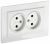 Розетка 2гн без З/К с/у белый в сборе 10А РС12-2-БрБ BRITE IEK (1/10/100) Розетка 2гн без З/К с/у белый в сборе 10А РС12-2-БрБ BRITE IEK (1/10/100)
