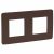 Рамка 2гн шоколад/белый Unica Studio Schneider Electric (5)