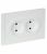 Розетка 2гн без З/К шторки с/у белый безвинт.клем 10А FP225 FORTE&PIANO IEK (1/10/100)