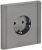 Розетка 1гн с З/К с/у сталь безвинт.клем 16А FP514 FORTE&PIANO IEK (1/10/100)
