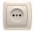 Розетка 1гн без З/К с/у крем 16А Carmen Viko (1/12/120)