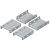 Соединит. комплект, боковой 105x70x150 нержавеющая сталь серый SE _