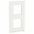 Рамка 2-пост. цвет белый стекло вертикальная, IP21 Unica NEW SE