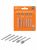 Набор мини-шарошек шлифовальных, Ø 3 мм, L 40 мм, по металлу, 6 шт, "Рубин" TDM