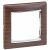 Рамка темн дер/сер штрих Valena 1 пост