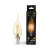 Лампа светодиод 5Вт Свеча на ветру 400Лм 2700К Е14 золото LED Gauss Filament 1/10/50