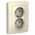 Розетка 2гн с З/К с/у молочный 16А Blanca Systeme Electric