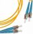 Hyperline FC-D2-9-ST/UR-ST/UR-H-30M-LSZH-YL Патч-корд волоконно-оптический (шнур) SM 9/125 (OS2), ST/UPC-ST/UPC, 2.0 мм, duplex, LSZH, 30 м