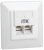ITK Внутренняя инф. розетка RJ45 кат. 6 UTP 2 порта