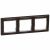 Рамка темн дер/сер штрих Valena 3 поста Рамка темн дер/сер штрих Valena 3 поста