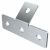 Пластина T-образная с центр. отгиб. под 45град. EZ IEK