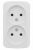Розетка 2гн без З/К о/у белый 10А IP20 Минск EKF (10/200)