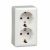Розетка 2гн с З/К о/у белый изол.пласт. 16А IP20 Хит Systeme Electric  (1/84)