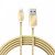 Кабель USB-A - Lightning для Apple, 2,4А, 1м, в золотой металлической оплетке REXANT