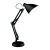 Светильник настольный 60Вт 220-240В E27 черный струбцина и основание Gauss 1/12