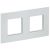 Рамка 2гн металл серебряный SK-F32S SKANDY IEK (1/10/100)