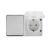 Блок 1кл + 1гн с З/К с крыш. шторки о/у белый IP54 AtlasDesign Profi54 Systeme Electric(1/6/48)
