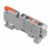 Клемма СМК 222-621-PT-6 3 вывода рычаг-push-in на DIN-рейку (1-6 мм²) серая (50 шт/уп) REXANT