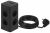 Сетевой фильтр ЭРА TWR-8es-1,5m-4USB-B башня с защитой заземлением с выключателем 8 розеток+4xUSBA+C 1,5м 16А черный