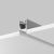 Led Strip Алюминиевый профиль встраиваемый скрытого монтажа 65x42 (Серебро, 2 м), ALM-6542-S-2M