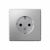 Розетка 1гн с З/К с/у алюминий механизм 16А ArtGallery Systeme Electric (1/10/20)