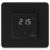 Терморегулятор для теплого пола Welrok lis bk черный, 16А, цифровой с сенсорными кнопками