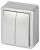 Выключатель ЭРА Эксперт 11-1204-03 двойной 10АХ-250В IP20 ОУ алюминий Выключатель ЭРА Эксперт 11-1204-03 двойной 10АХ-250В IP20 ОУ алюминий