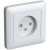 Розетка 1гн без З/К шторки с/у белый в сборе Systeme Electric Розетка 1гн без З/К шторки с/у белый в сборе Systeme Electric