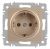 Розетка Intro Accent 6-202-04 2P+E Schuko, 16А-250В, IP20, СУ, шампань Розетка Intro Accent 6-202-04 2P+E Schuko, 16А-250В, IP20, СУ, шампань