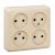 Розетка 4гн без З/К о/у крем 16А IP20 Этюд Systeme Electric (1/7)