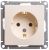 Розетка 1гн с З/К с/у крем механизм 16А W59 Systeme Electric  (1/10)