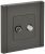 Розетка 2гн ТВ+спутник TV+SAT с/у серый FP338 FORTE&PIANO IEK (1/10/100)