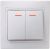 Выключатель 2кл с подсв с/у белый ВС10-2-1-КБ Кварта GENERICA IEK (1/10/120)