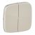 Лицевая панель выключателя 2кл с/у крем Valena ALLURE Legrand (1/10)