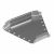 Угол д/листового кабель.лотка 45° горизонтальн. без соединит. разъема нержавеющая сталь серый ПРОМРУКАВ