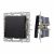 Механизм выключателя одноклавишный проходной SWT-MKP1-PL-BK (250V, 16A) (Arlight, -)