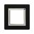 Рамка 1-пост. цвет черный металл горизонт. и вертик., Avanti DKC