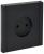 Розетка 1гн без З/К с/у черный винт.клем 10А FP118 FORTE&PIANO IEK (1/10/100)