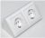 Розетка угловая 2гн с З/К с/у белый 16А Стиль Беларусь (1/35)