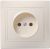 Розетка 1гн без З/К с/у крем 10А РС10-2-ККм Кварта GENERICA IEK (1/10/120)