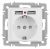 Розетка Intro Accent 6-410-01М , P+E Schuko со шторками, 16А-250В + 2хUSB, IP20, СУ, белый матовый Розетка Intro Accent 6-410-01М , P+E Schuko со шторками, 16А-250В + 2хUSB, IP20, СУ, белый матовый